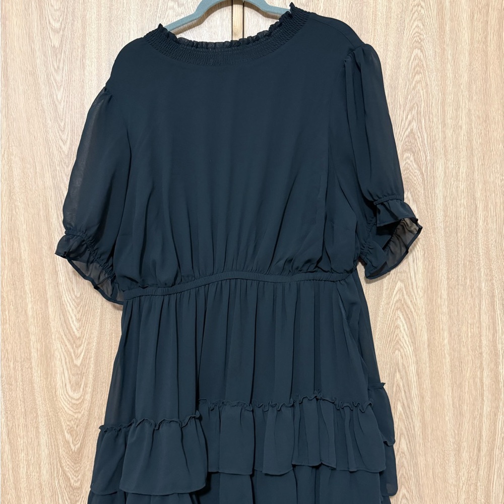 Torrid Black Ruffled Dress